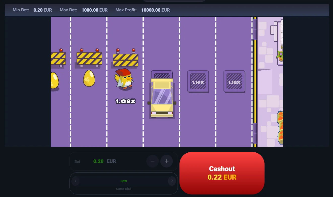 Chicken Cross Demo Spiel