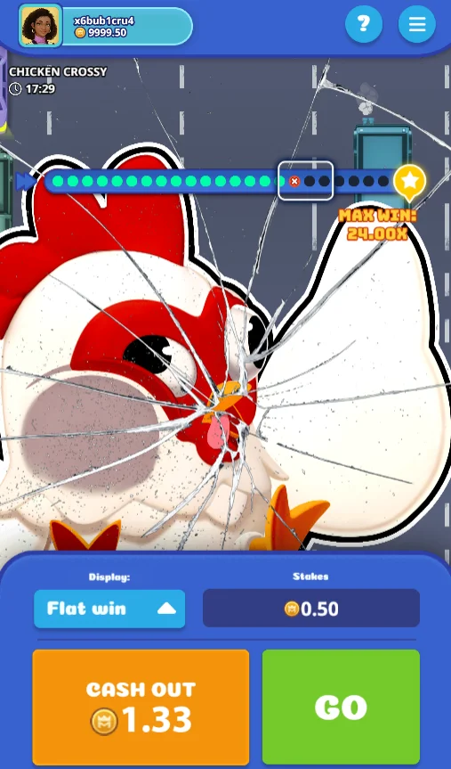 Chicken Crossy Spiel