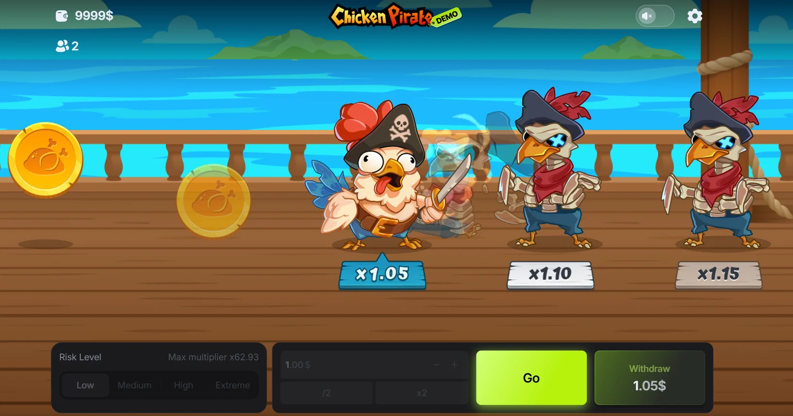 Chicken Pirate Bonus