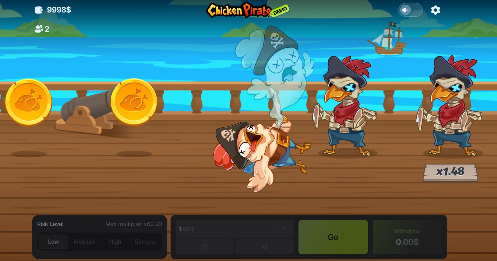 Chicken Pirate Demo Spiel