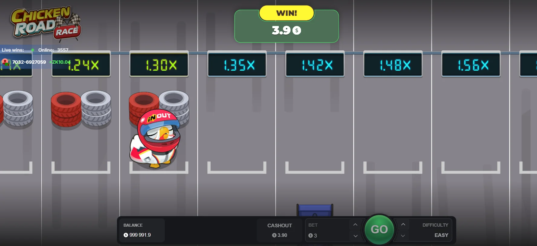 Chicken Road Race Demo Spiel