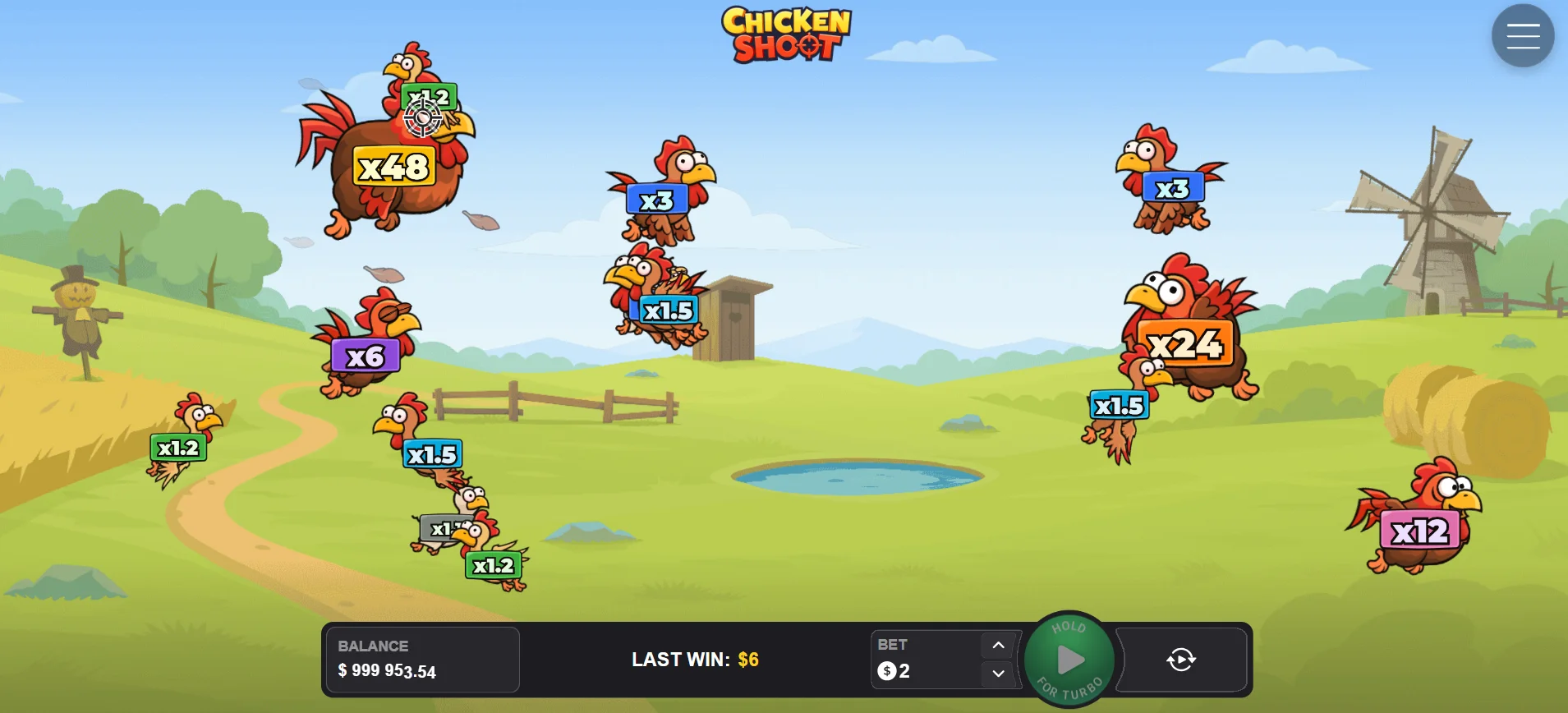 Chicken Shoot Demo Spiel