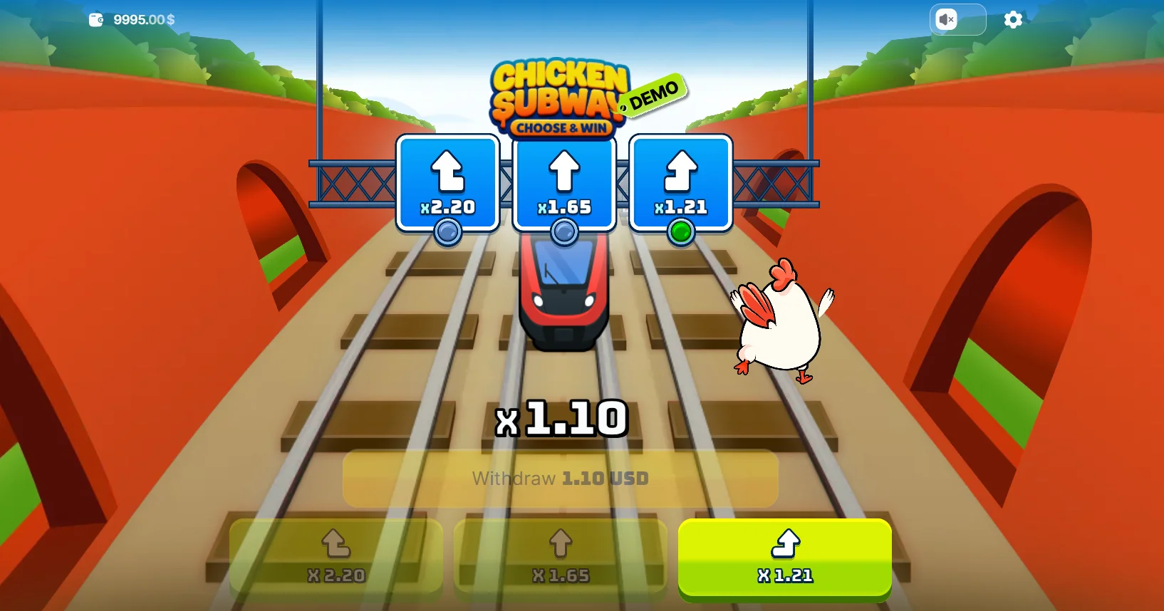 Chicken Subway Demo Spiel