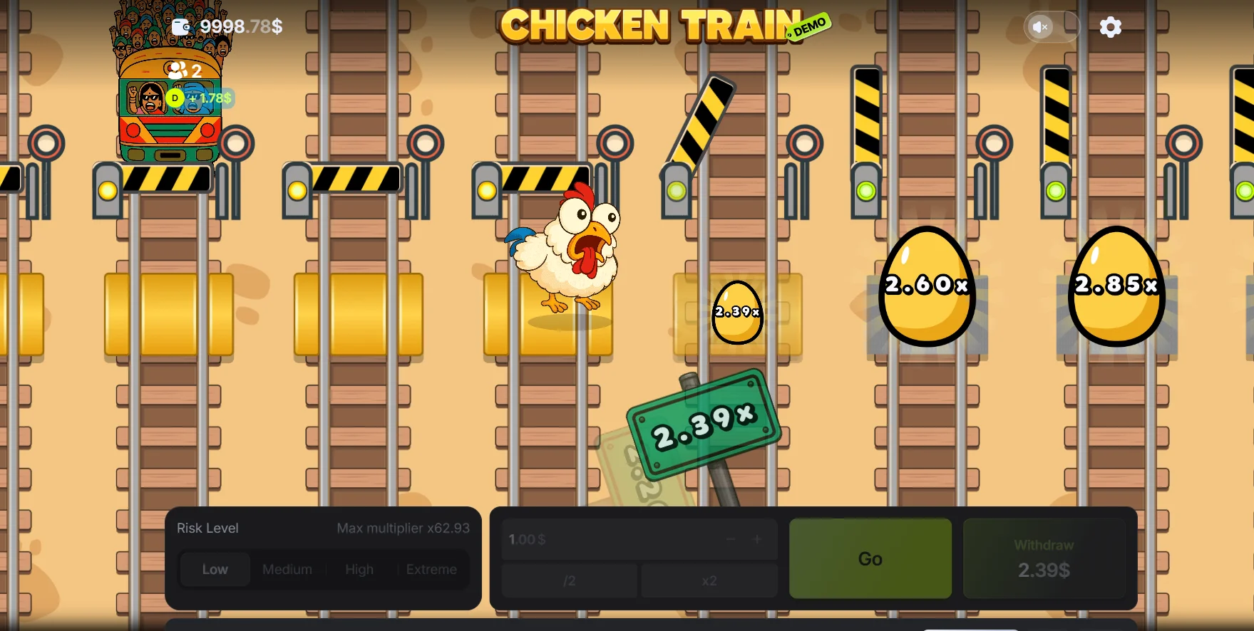 Chicken Train Demo Spiel