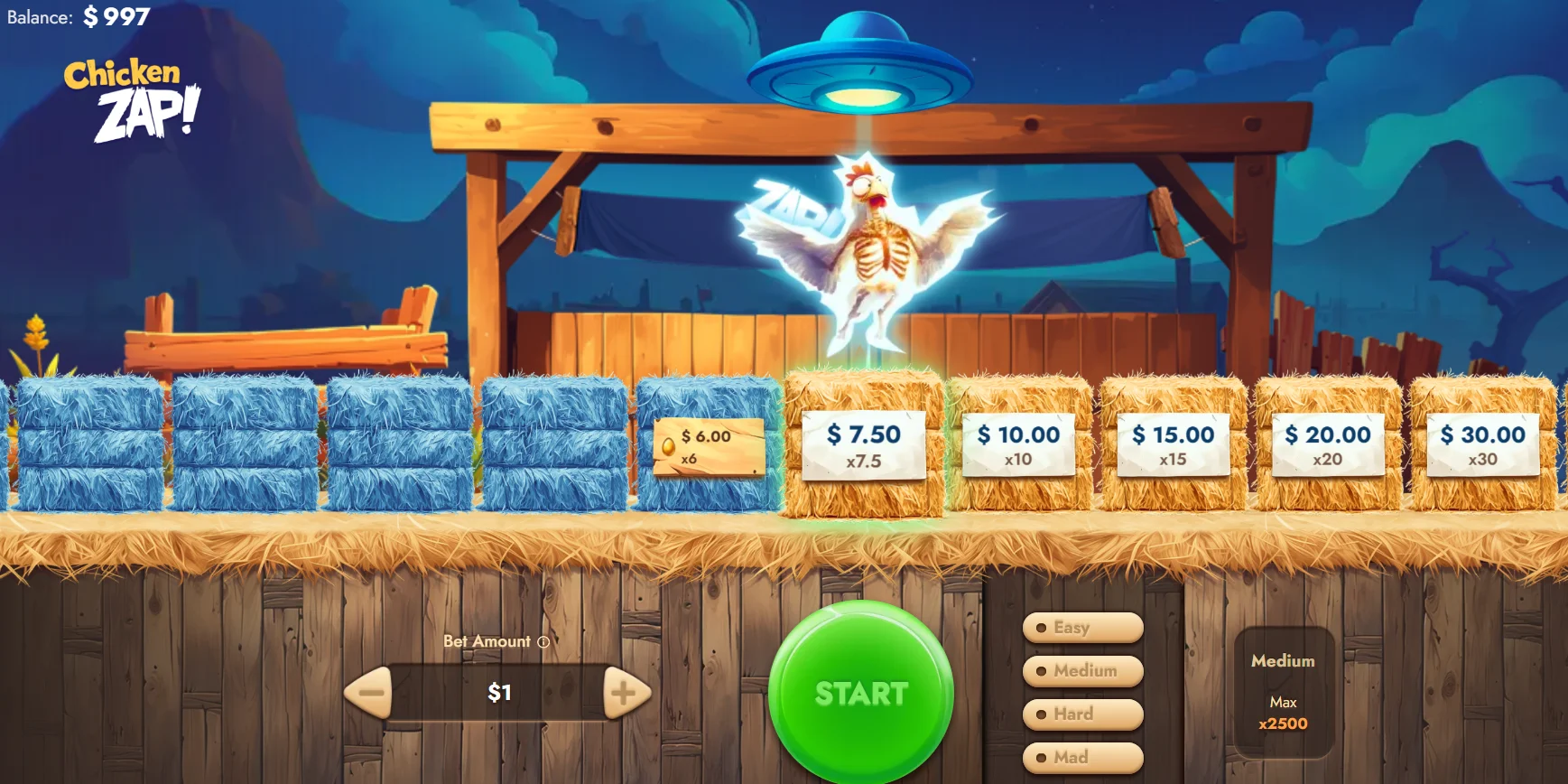 Chicken Zap Demo Spiel